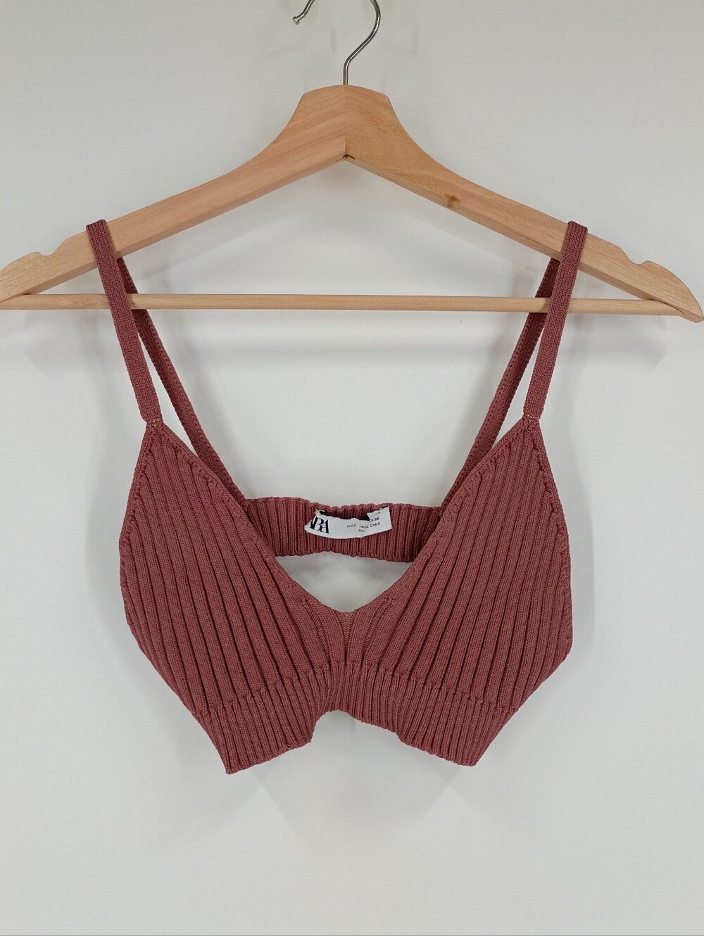 Zara Ribbed Knit Bralette